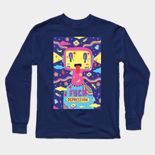 FUCK DEPRESSION Long Sleeve T-Shirt